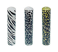 かわいい カラー 印鑑☆「ゼブラ・豹柄」 12mm