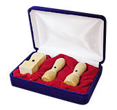 法人印鑑実印18mm・銀行印16.5mm・角印24mmツゲ 3本セット