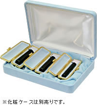 印鑑 個人セット 黒水牛 印鑑ケース付実印 15mm・銀行印 13.5mm認印 10.5mm【はんこ/ハンコ】