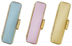 印鑑ケース　ファンシーレザーケース　サイズ小 12ミリまでの印鑑が入ります