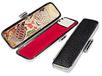 印鑑ケース　もみ皮　サイズ大