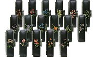印鑑ケース　蒔絵シリーズ　花ケース　１２ミリ用