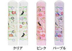 かわいい ☆ カラー印鑑 6角美人 「鶴」 12mm