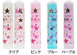 かわいい☆カラー印鑑　6角美人「星」 12mm