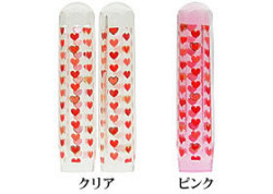 かわいい ☆ カラー印鑑　6角美人「ハート」 12mm