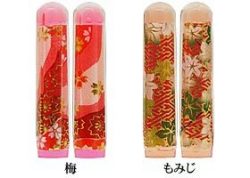 かわいい カラー 印鑑☆6角美人「和紙」 12mm