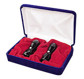 実印18mm・銀行印16.5mm 黒水牛 2本セット 会社/法人★