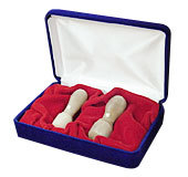 実印18mm・銀行印16.5mm オランダ水牛 2本セット 会社/法人★