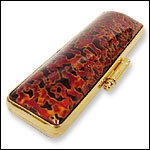 印鑑ケース　漆塗り　15ミリ 黒