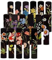 実印 黒水牛 花 12mm蒔絵シリーズ