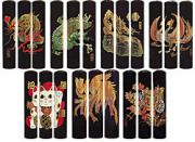 黒水牛 印鑑 実印 龍 13.5mm蒔絵シリーズ