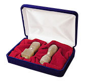 実印18mm・角印21mm オランダ水牛 セット 会社/法人印鑑/はんこ/実印　