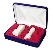 通商産業省認定シール付 実印18mm・角印24mm 象牙 セット 会社/法人印鑑/はんこ/実印　