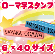 セット商品購入者限定★追加購入分★お名前スタンプ お名前はんこ 氏名印単品M 6ミリ×4０ミリ