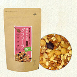 小川生薬の国産もち麦グラノーラ（プレーン） 250g