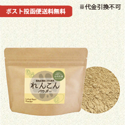 ポスト投函便送料無料】小川生薬のれんこんパウダー 70g
