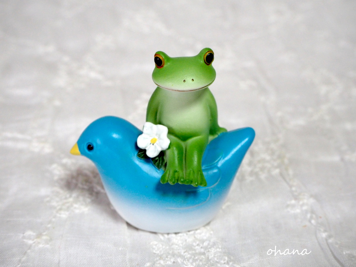 青い鳥とカエル