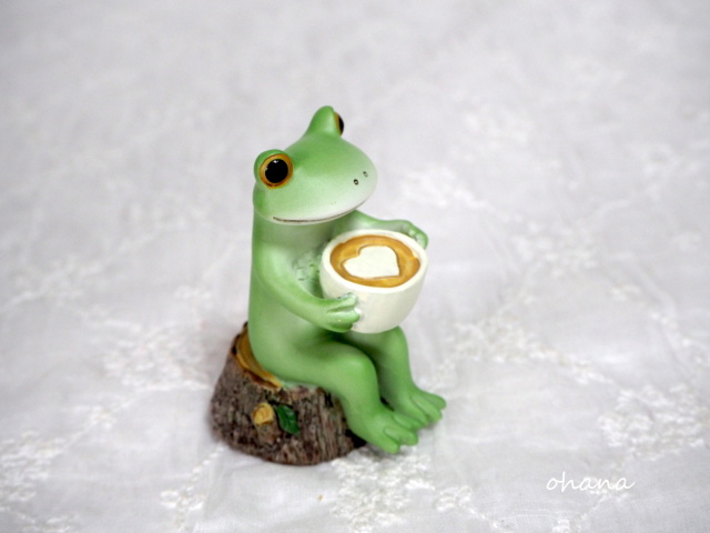 カフェラテどうぞ
