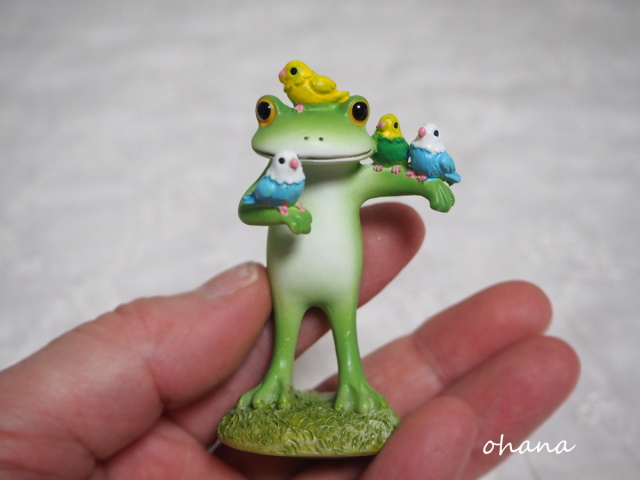 鳥が大好きなカエル