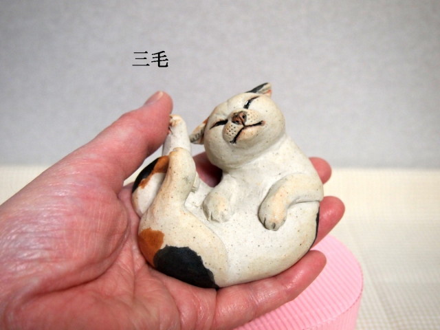 人気新品 （小動物シリーズ ネコ置き物 きたむら工房 ネコ ノリタケ食器 | 彫刻・オブジェ