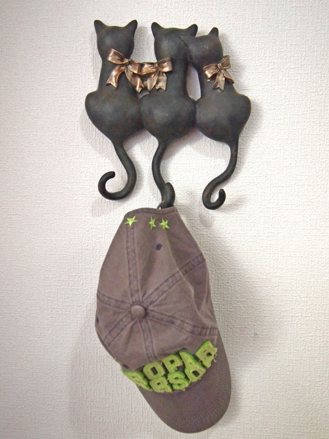 猫フック三匹ゴージャス