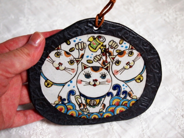 あんあん堂作　招き猫 あんあん堂作 招き猫 陶芸