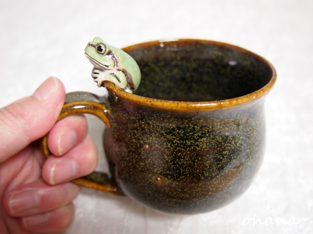 アマガエルのマグカップ