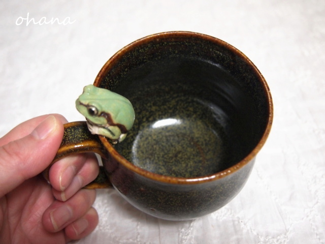 アマガエルのマグカップ