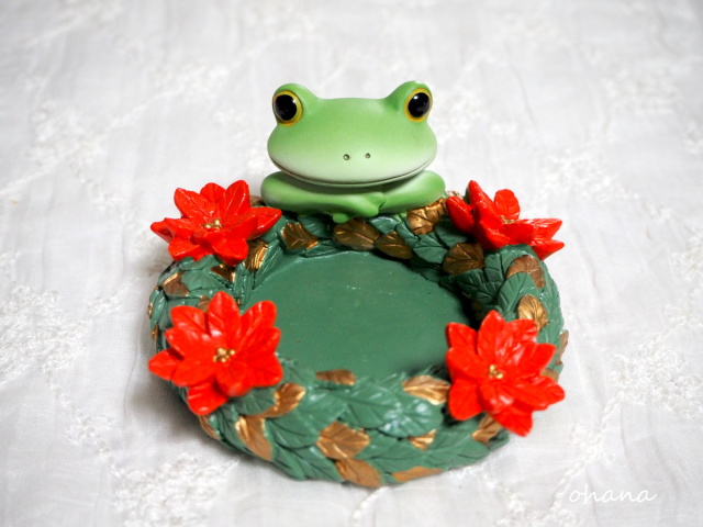 クリスマスリースの小物入れ
