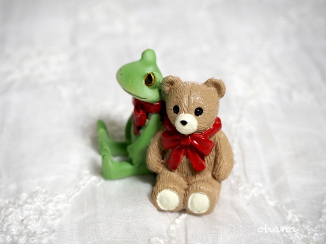 クマさんとお揃いリボン