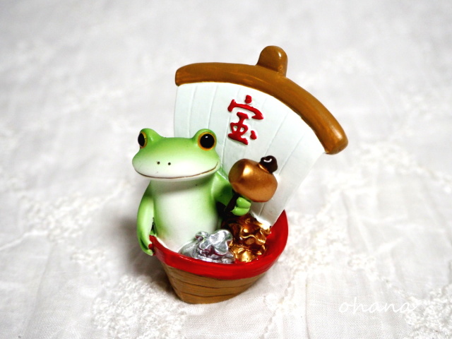 宝船とカエル