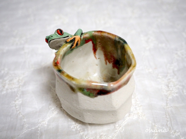 アカメアマガエルのぐいのみ