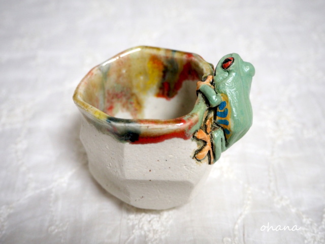 アカメアマガエルのぐいのみ