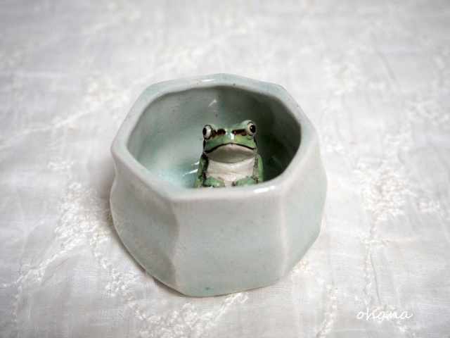 アマガエルのぐいのみ