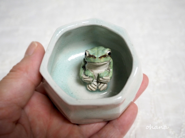 アマガエルのぐいのみ