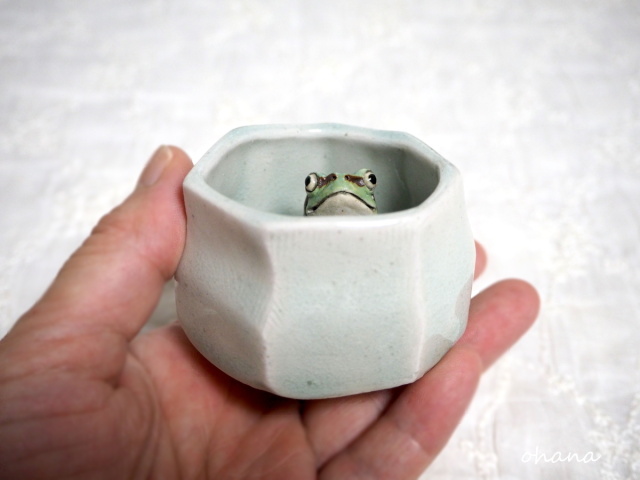 アマガエルのぐいのみ