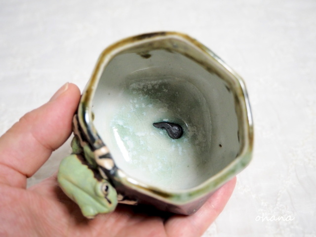 アマガエルの湯のみ