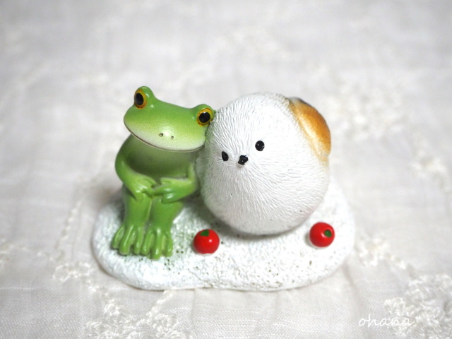 シマエナガと一緒