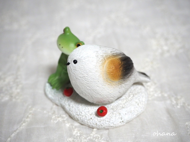 シマエナガと一緒