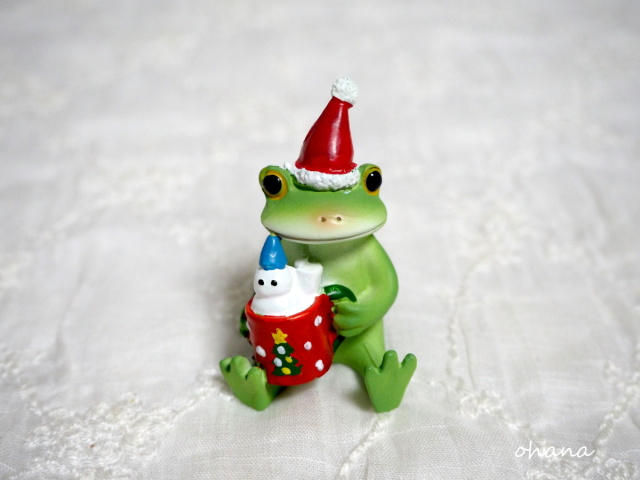 クリスマスココアとカエル