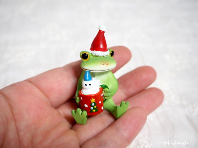 クリスマスココアとカエル