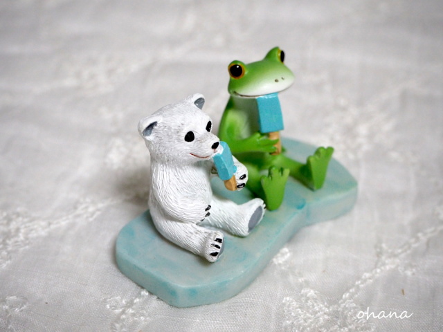 シロクマとアイス