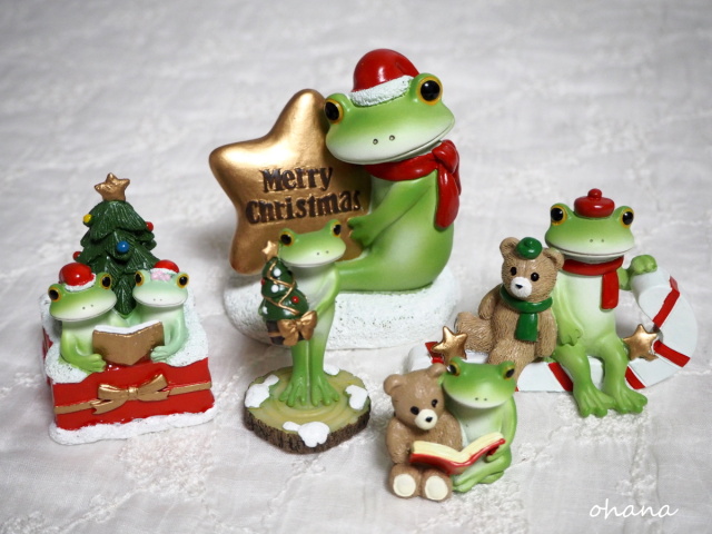 カエルのコポー クリスマスツリーセット ガーデン クリスマスツリーを抱えるカエル コポー Copeau - カエルの