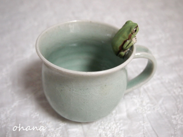 アマガエルのマグカップ