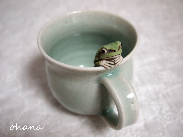 アマガエルのマグカップ