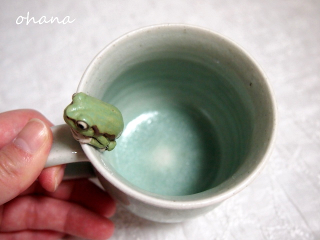 アマガエルのマグカップ