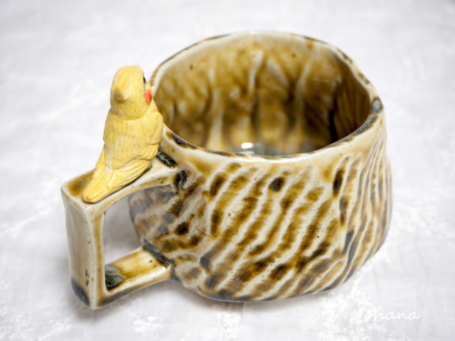 オカメインコのマグカップ