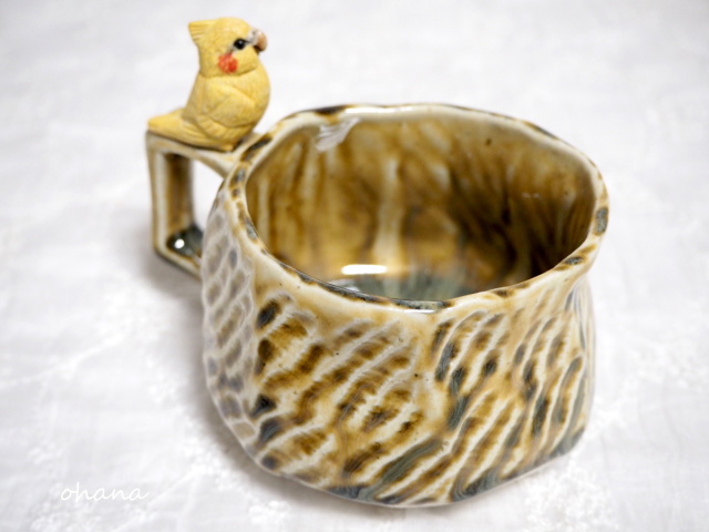 オカメインコのマグカップ