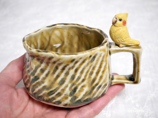 オカメインコのマグカップ