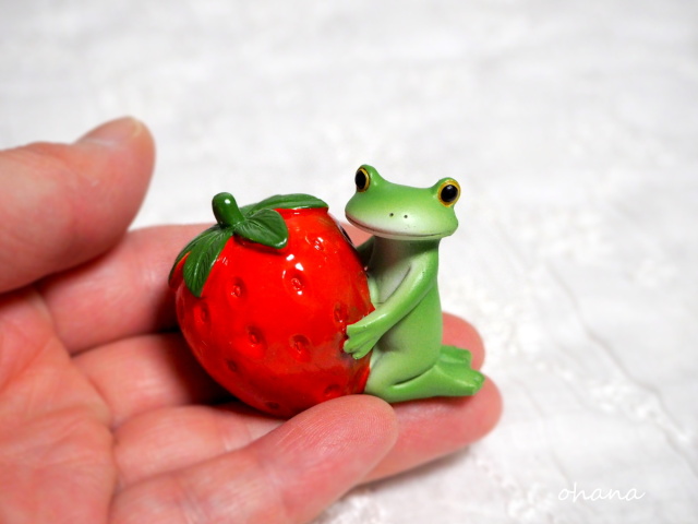 いちごとカエル